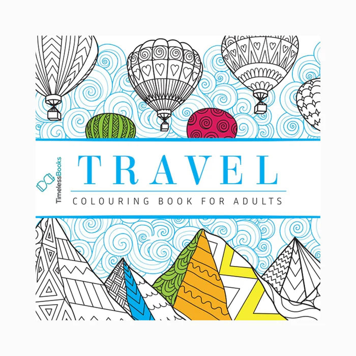 Travel - Adult Colouring Book - Retail Maharaj