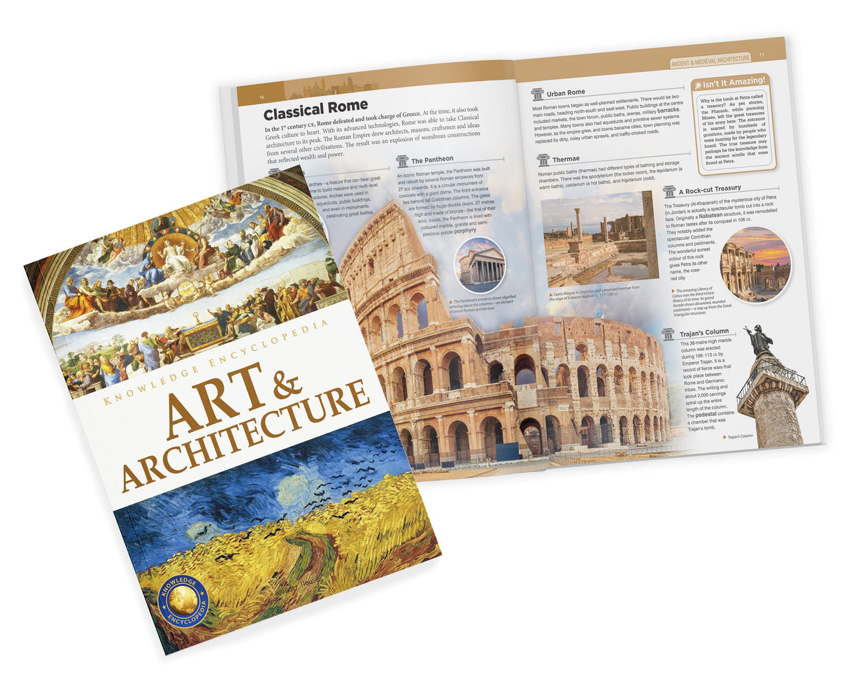 Knowledge Encyclopedia Boxed Set 8 Hardcover Books For Kids Age Group 10+ Total No. Of Pages 1536 192 Pages Per Book Of A4 Size Topics-World History Space Planet Earth Inventions & Discoveries - Retail Maharaj