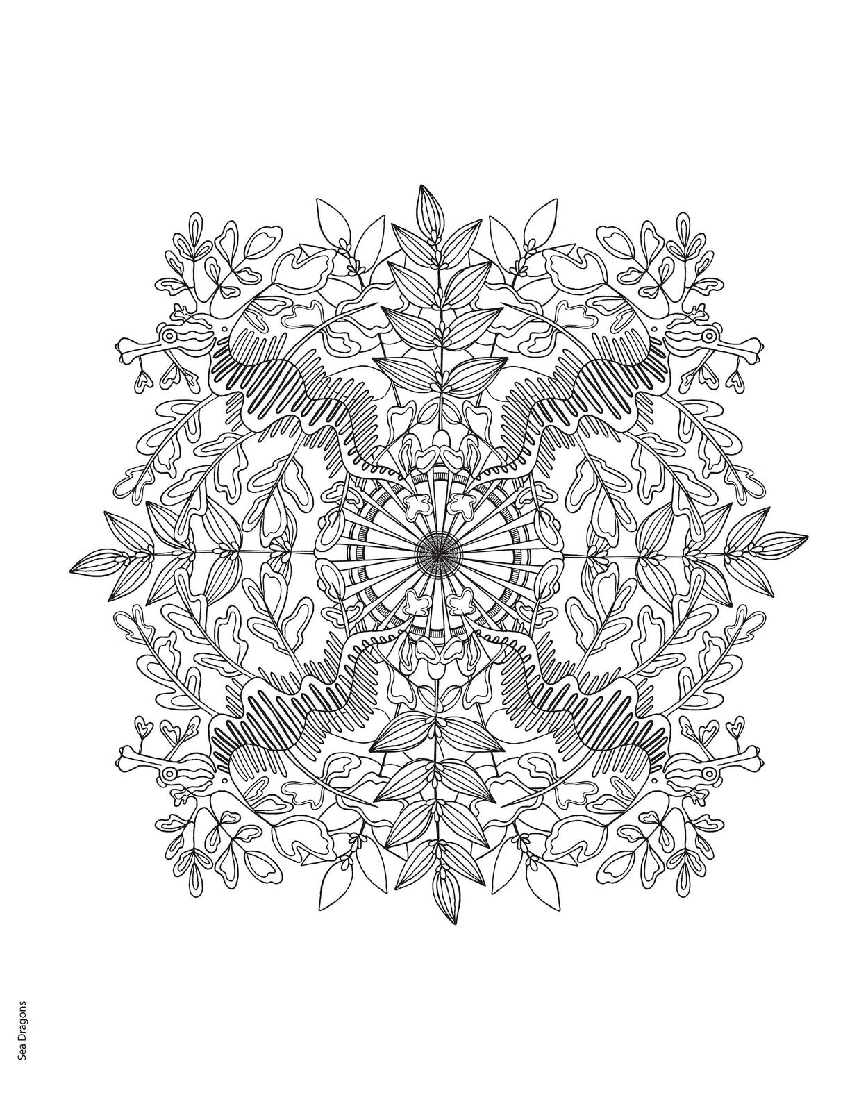 Creative Haven Stunning Sea Life Mandalas Coloring Book