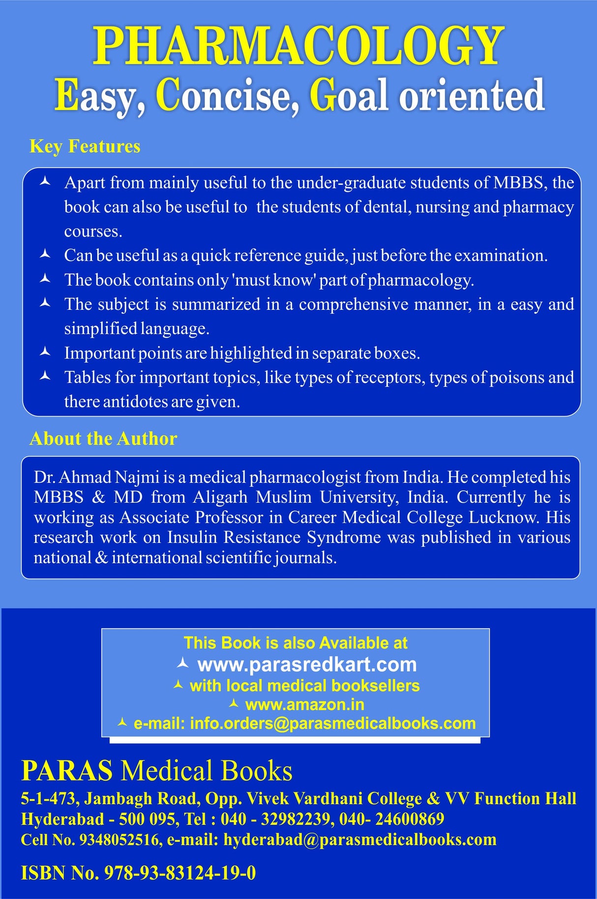 Pharmacology Easy Concise Goal Oriented