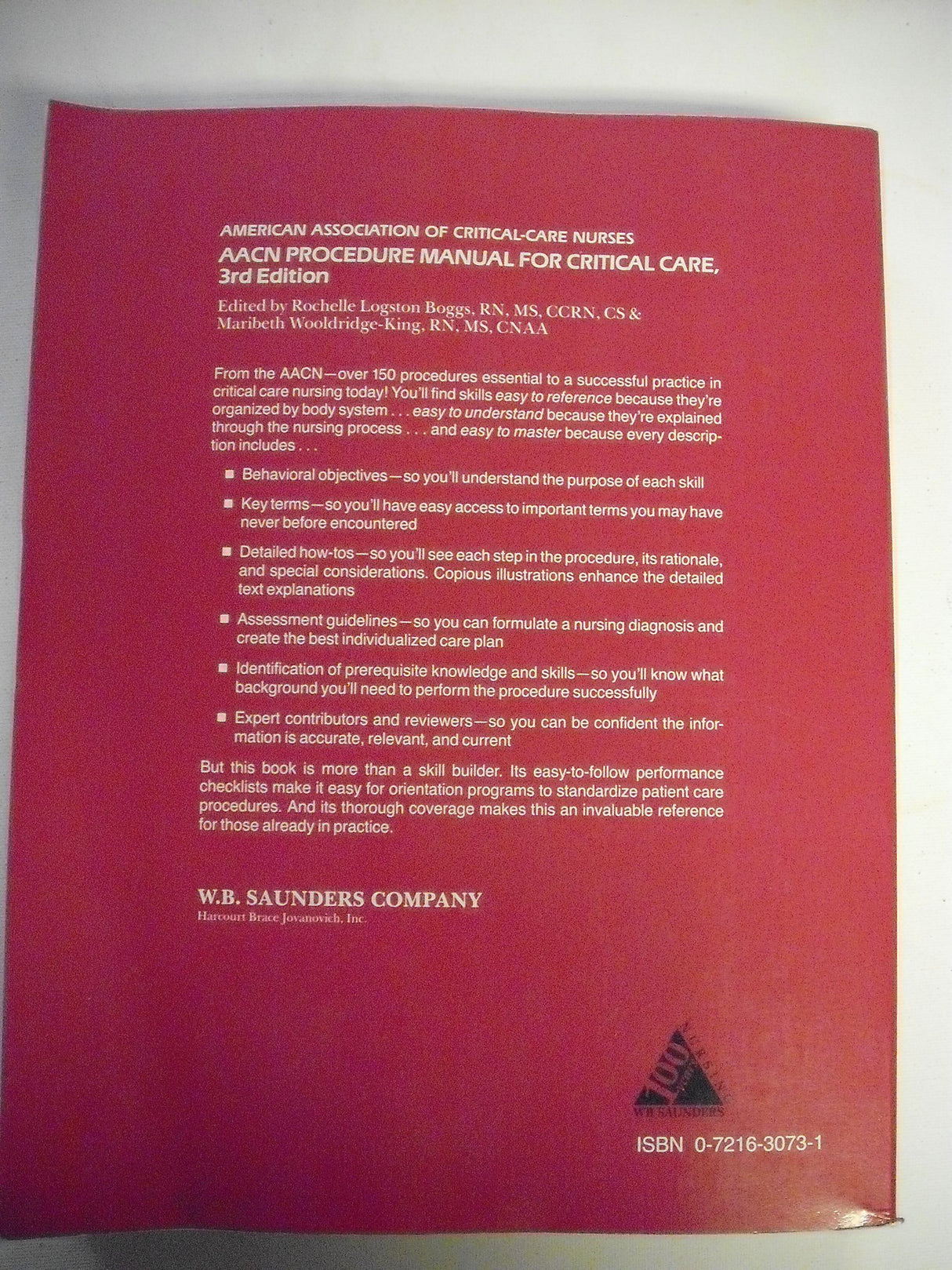 Procedure Manual for Critical Care Nursing - Retail Maharaj