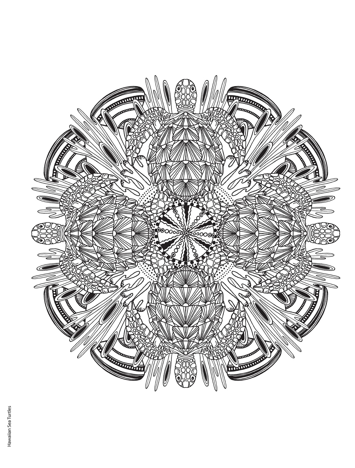 Creative Haven Stunning Sea Life Mandalas Coloring Book