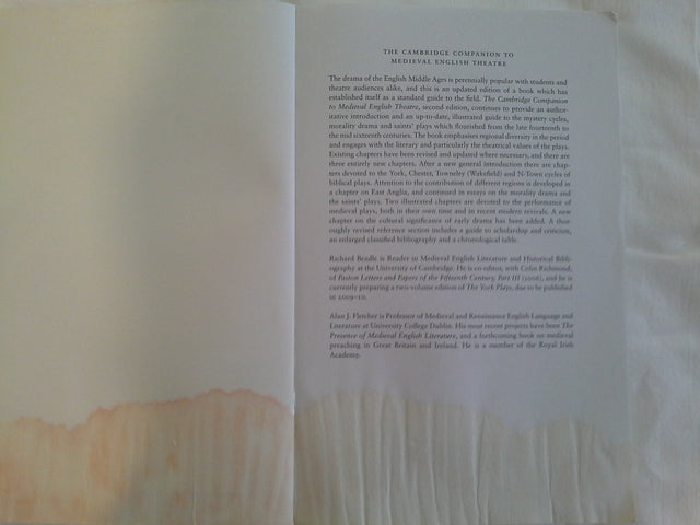 The Cambridge Companion to Medieval English Theatre (Cambridge Companions to Literature) - Retail Maharaj