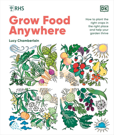 RHS Grow Food Anywhere: How to Plant the Right Crops in the Right Place and Help Your Garden Thrive - Retail Maharaj