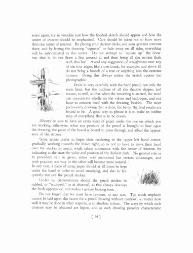 Landscape Drawing in Pencil