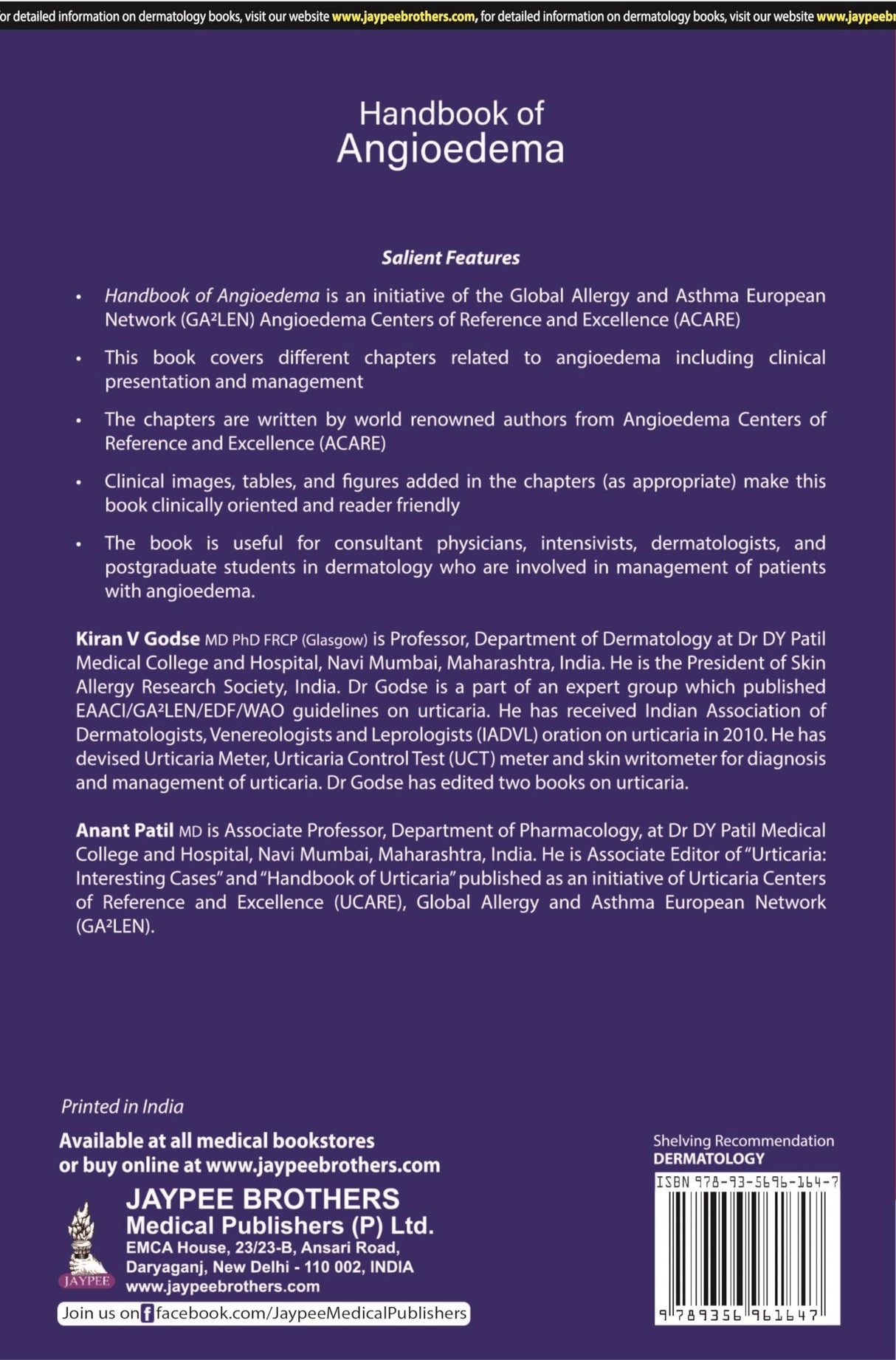 Handbook of Angioedema