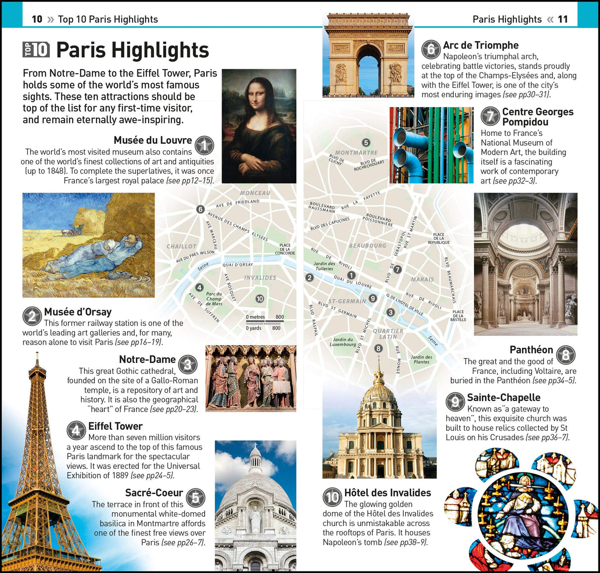 DK Eyewitness Top 10 Paris (Pocket Travel Guide) - Retail Maharaj