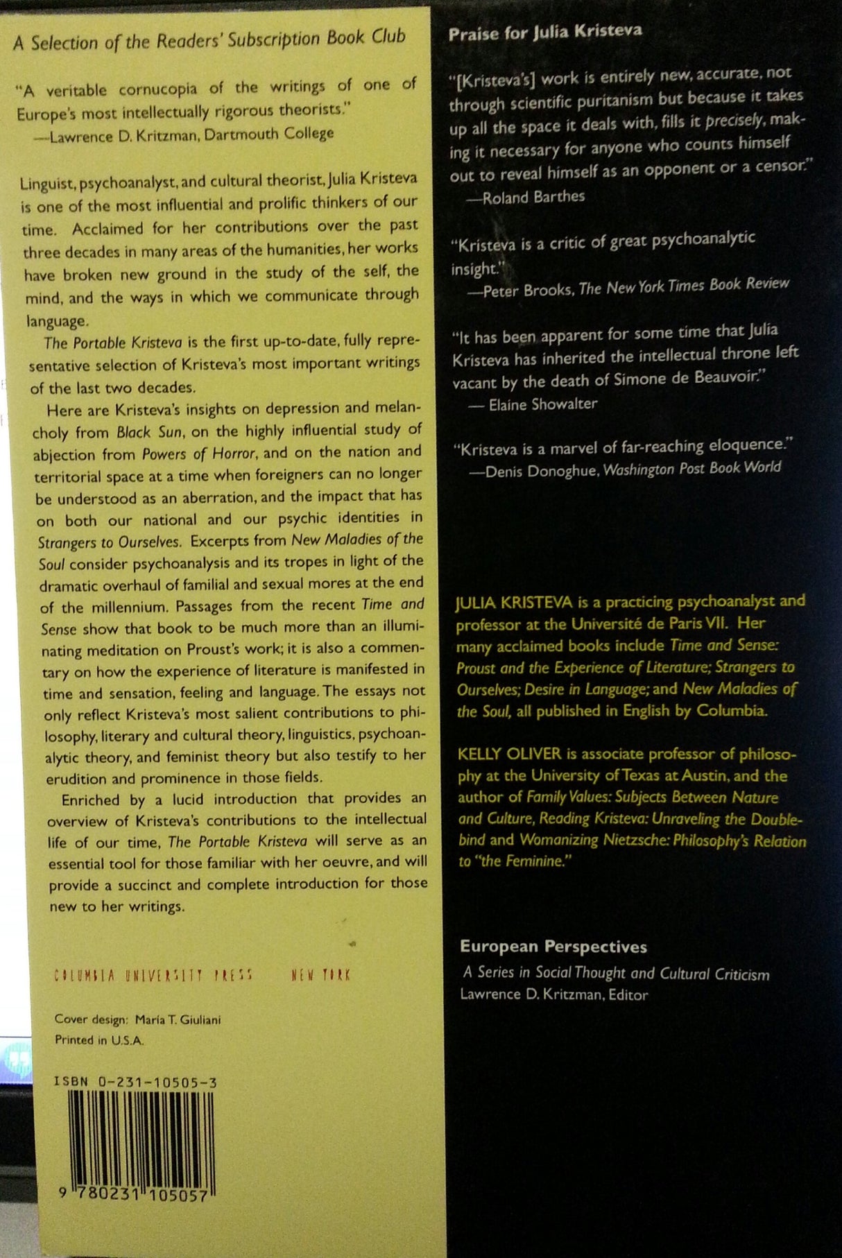 The Portable Kristeva - Retail Maharaj