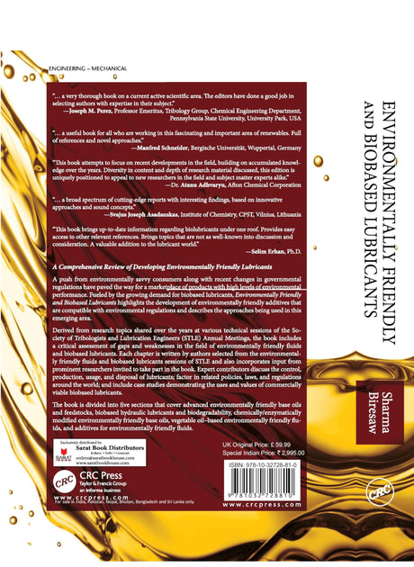 Environmentally Friendly and Biobased Lubricants - Retail Maharaj