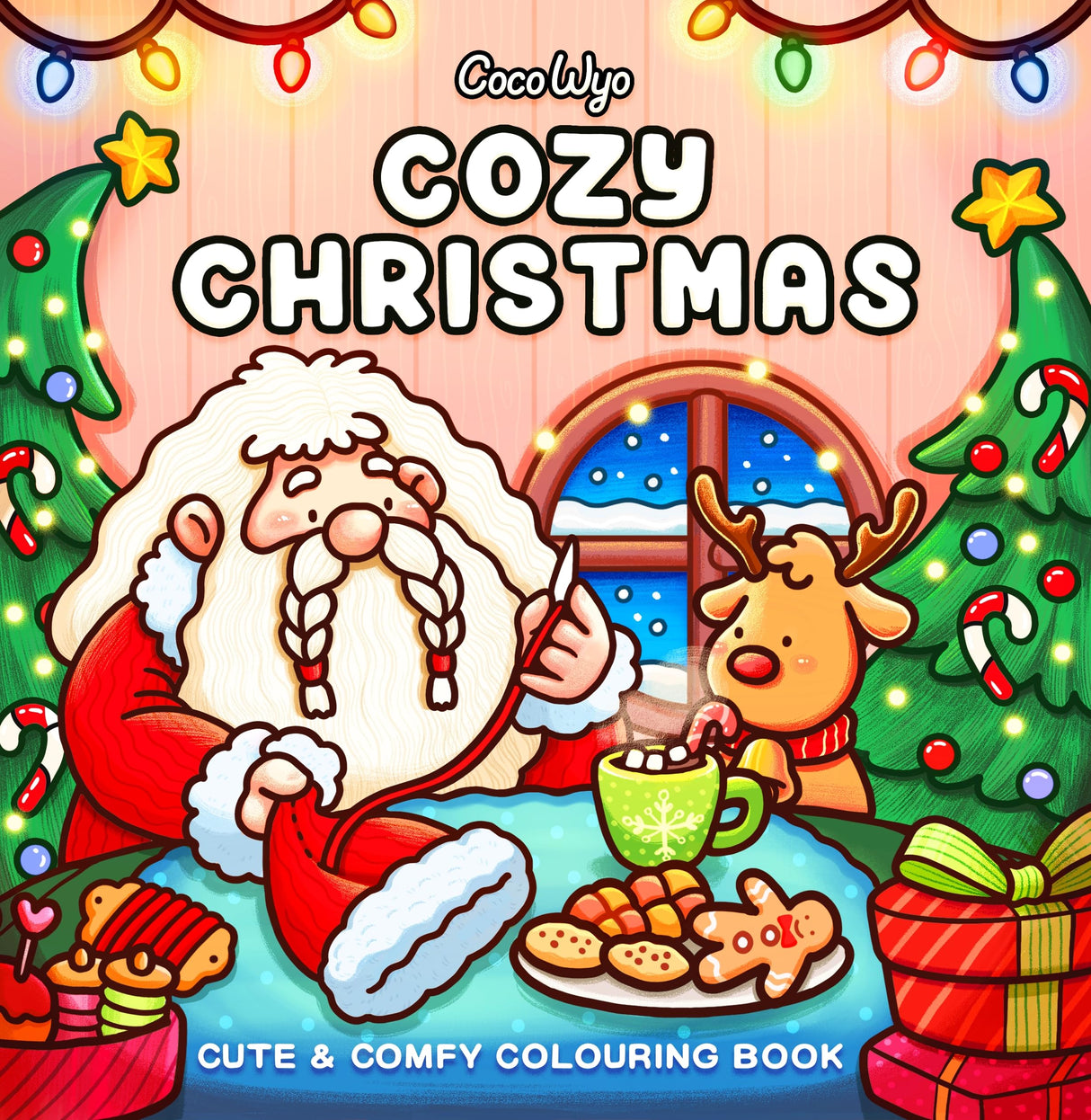 Cozy Christmas: The Cute and Relaxing Festive Colouring Book for Kids and Adults (Coco Wyo) - Retail Maharaj
