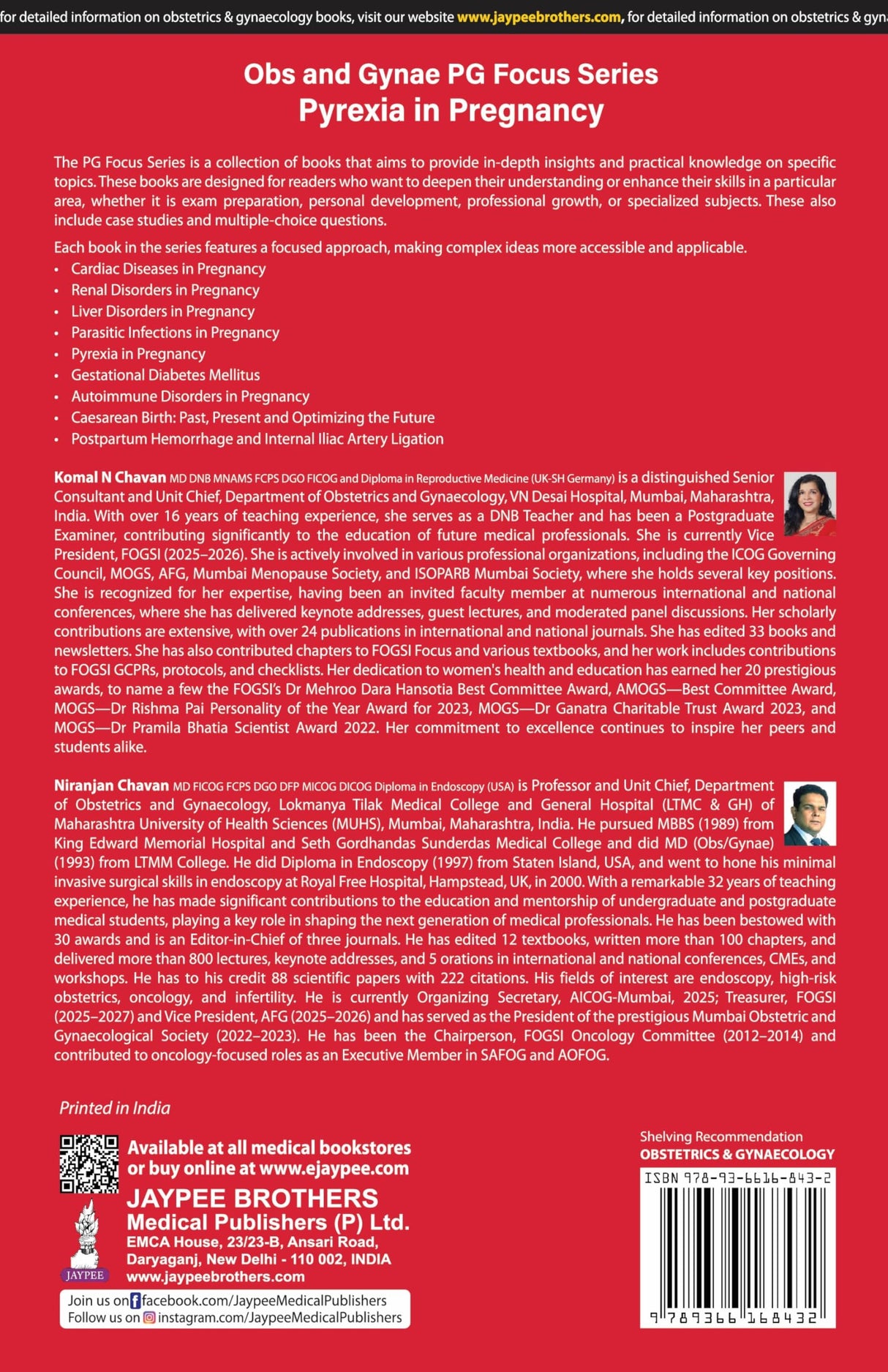 OBS AND GYNAE PG FOCUS SERIES PYREXIA IN PREGNANCY