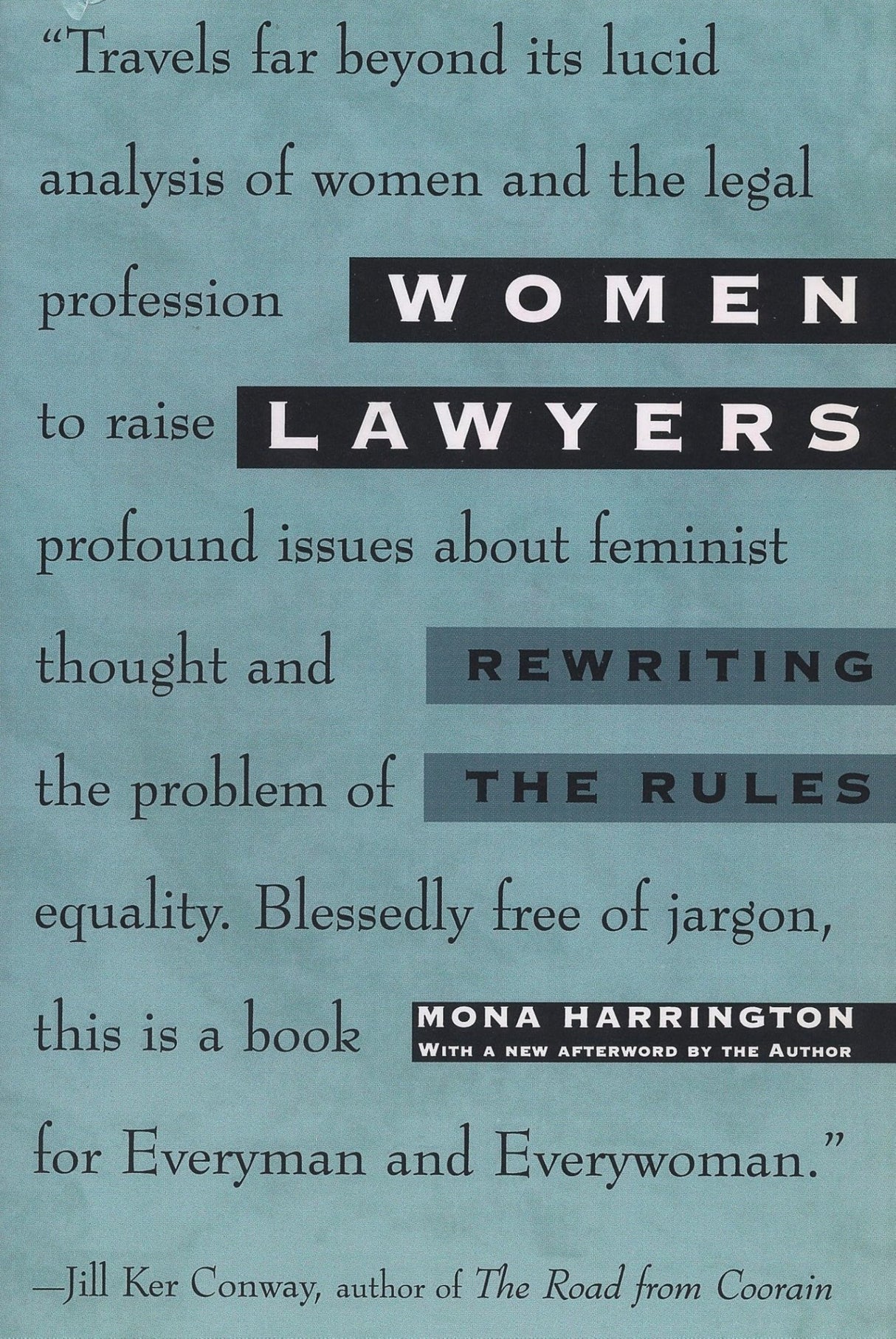 Women Lawyers: Rewriting the Rules