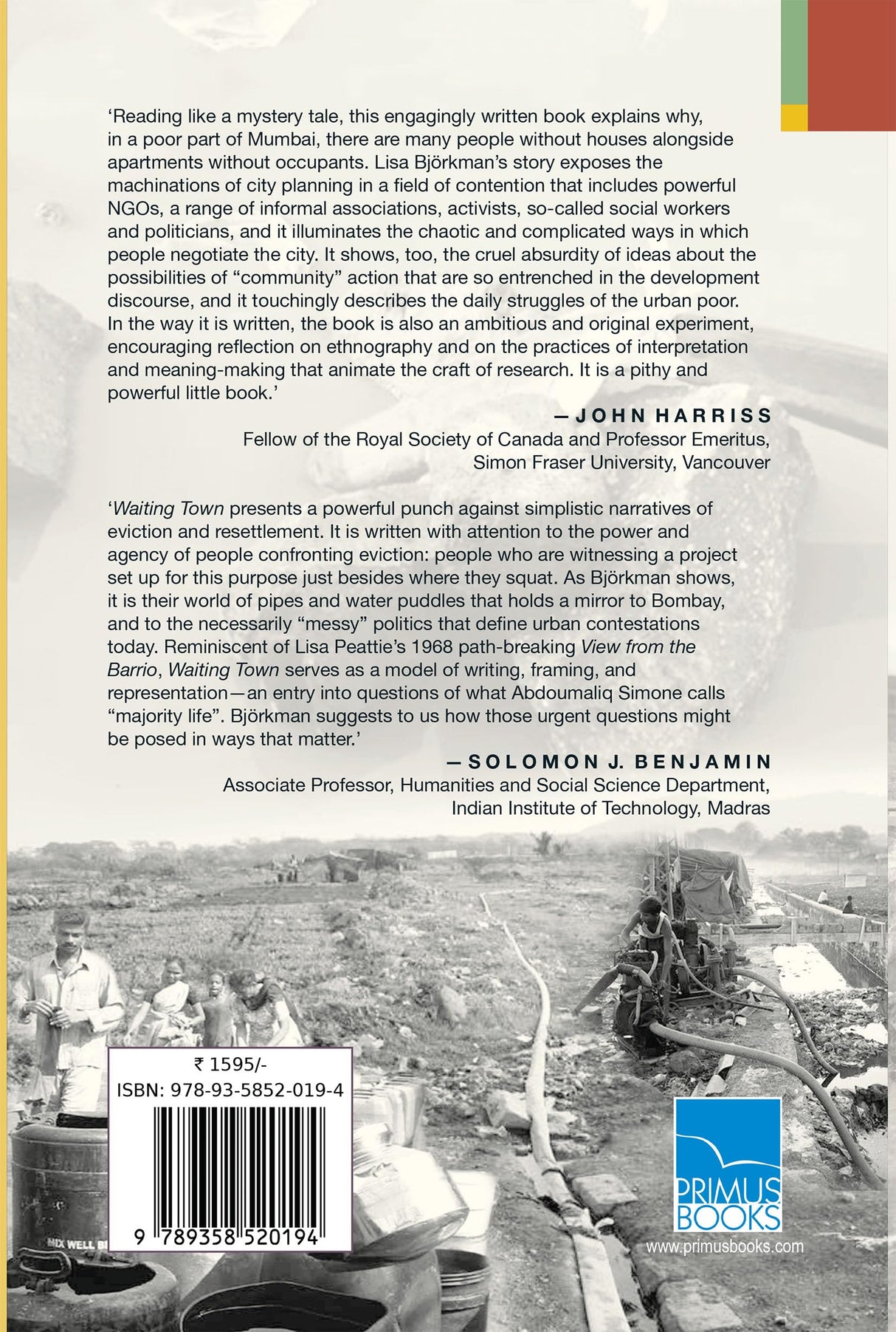 Waiting Town: Life in Transit and Mumbai's Other World-Class Histories