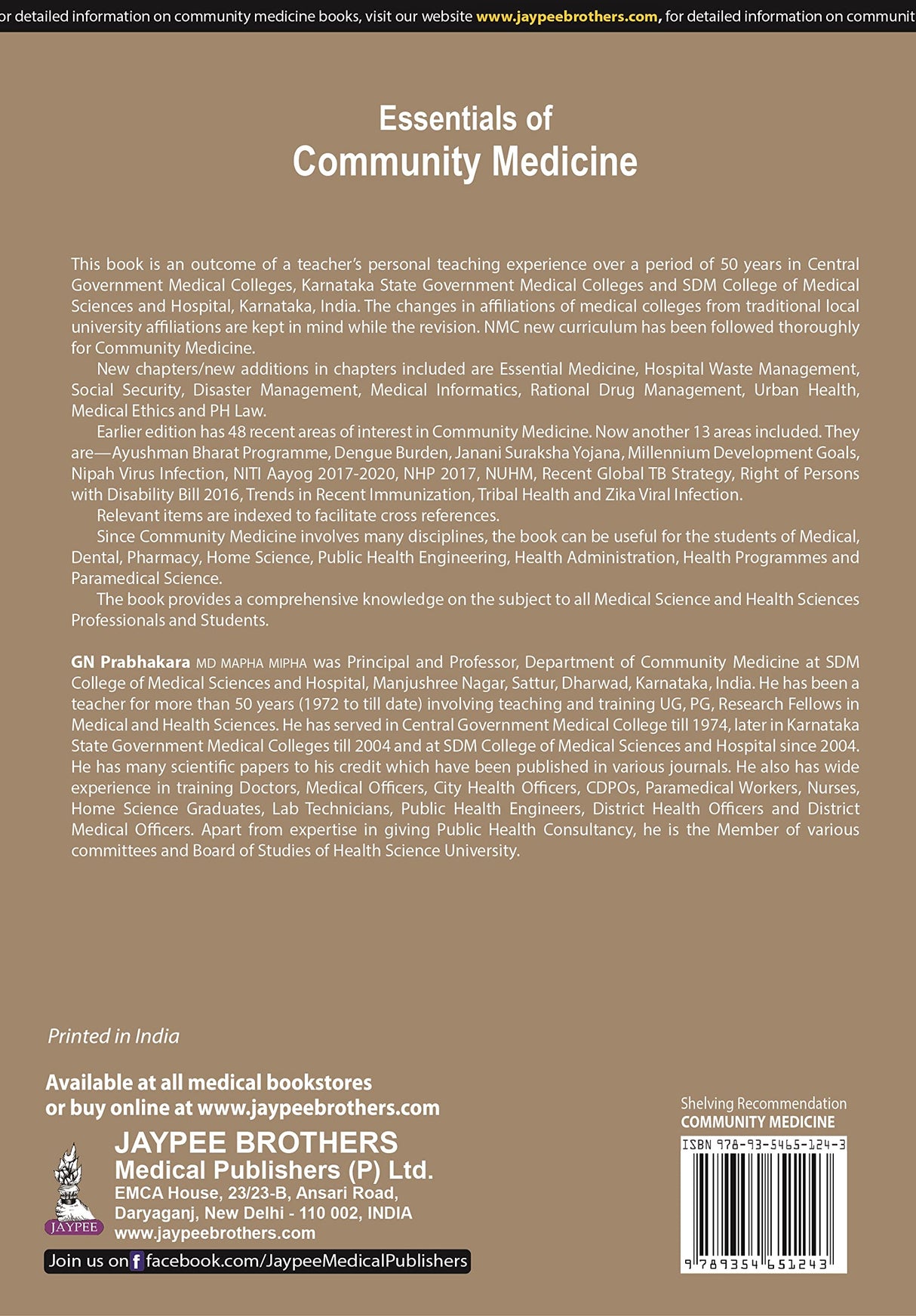 ESSENTIALS OF COMMUNITY MEDICINE