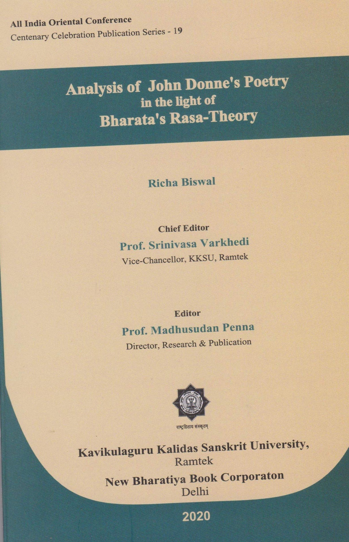 Analysis of John Donne's Poetry in the light of Bharata's Rasa-Theory (AIOC-19) - Retail Maharaj