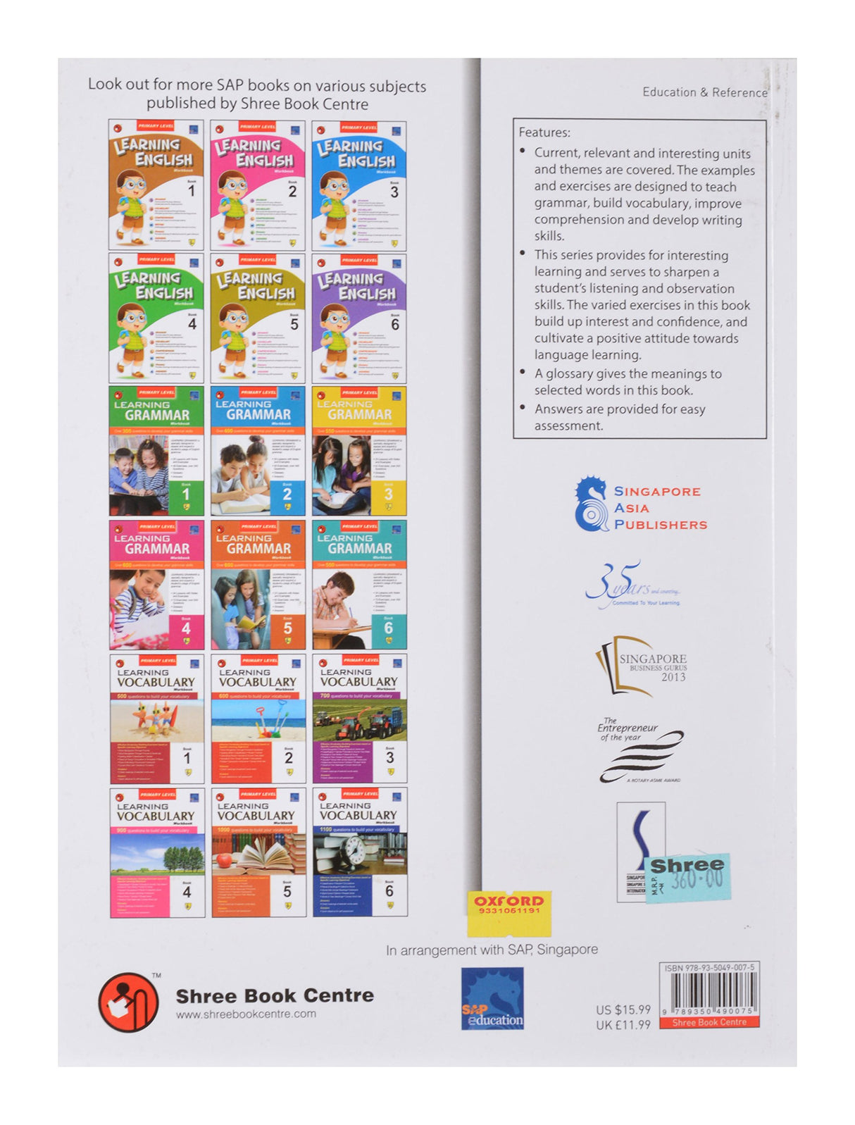 SAP Learning English Workbook Primary Level 2 - Retail Maharaj