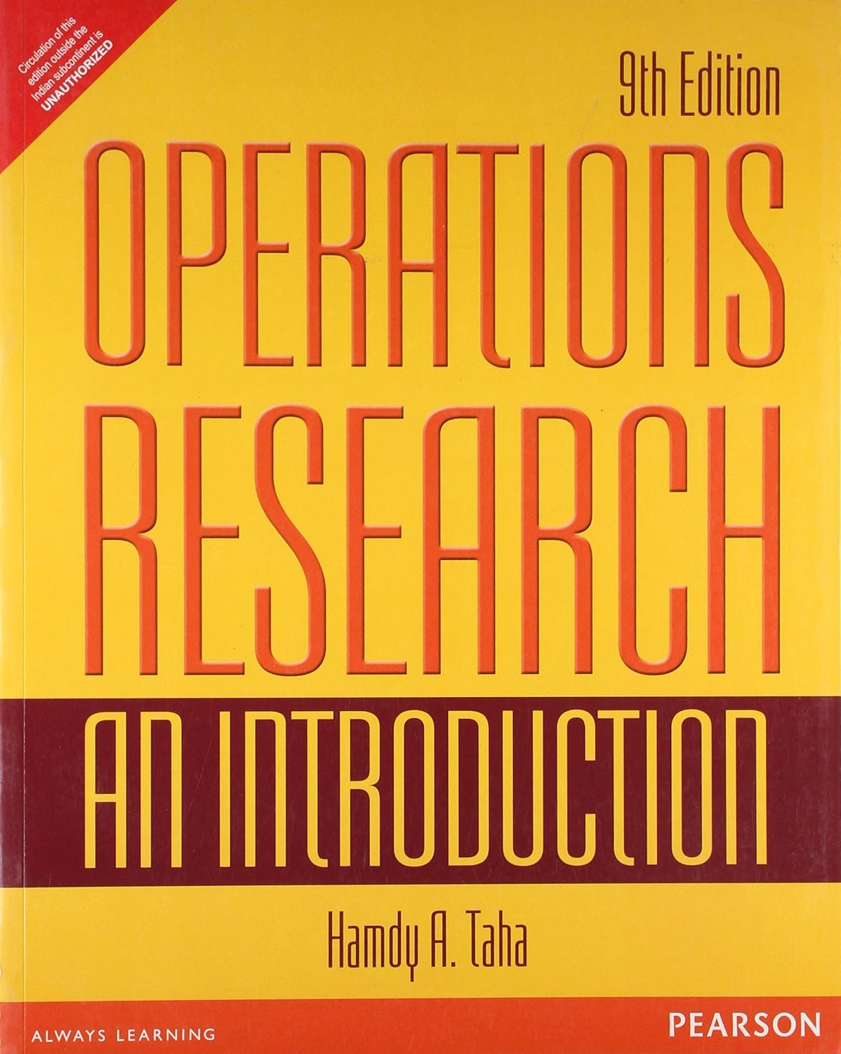 Operations Research An Introduction - Retail Maharaj