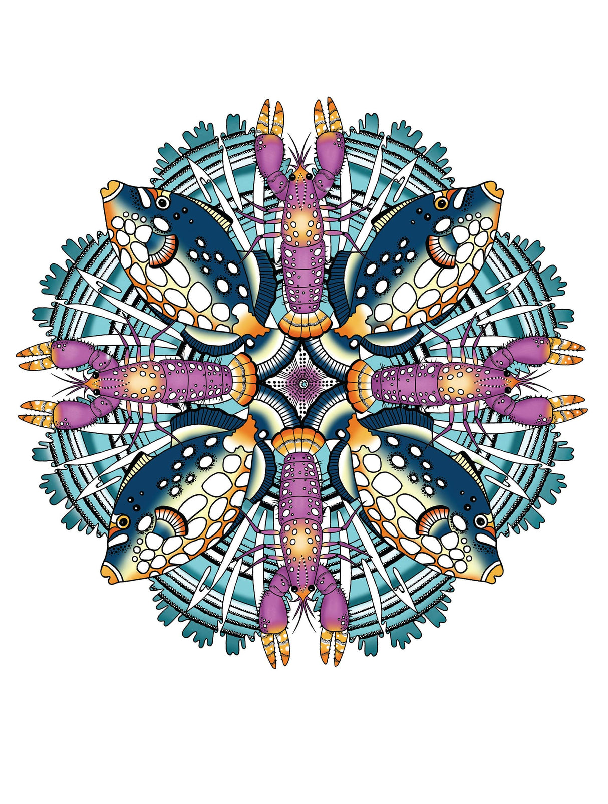 Creative Haven Stunning Sea Life Mandalas Coloring Book