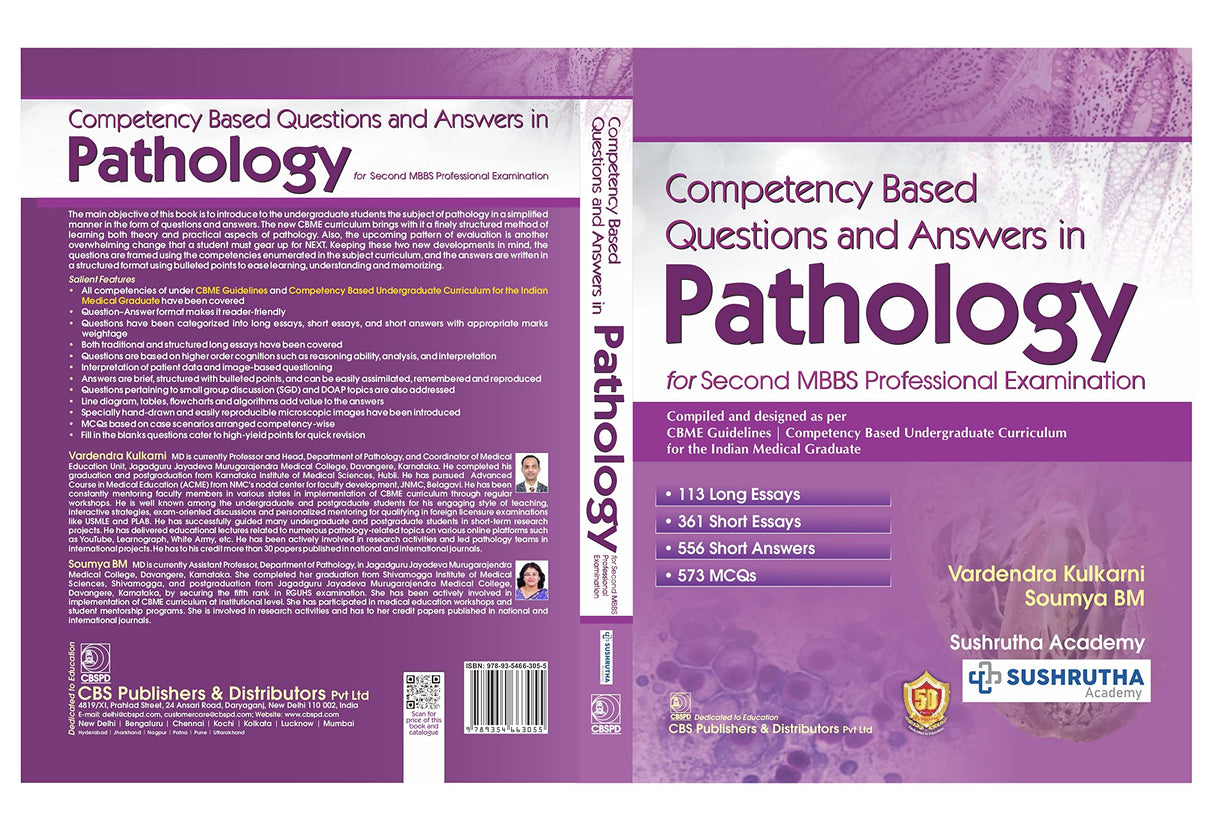 Competency Based Questions And Answers In Pathology For Second Mbbs Professional Examination (Pb 2024)