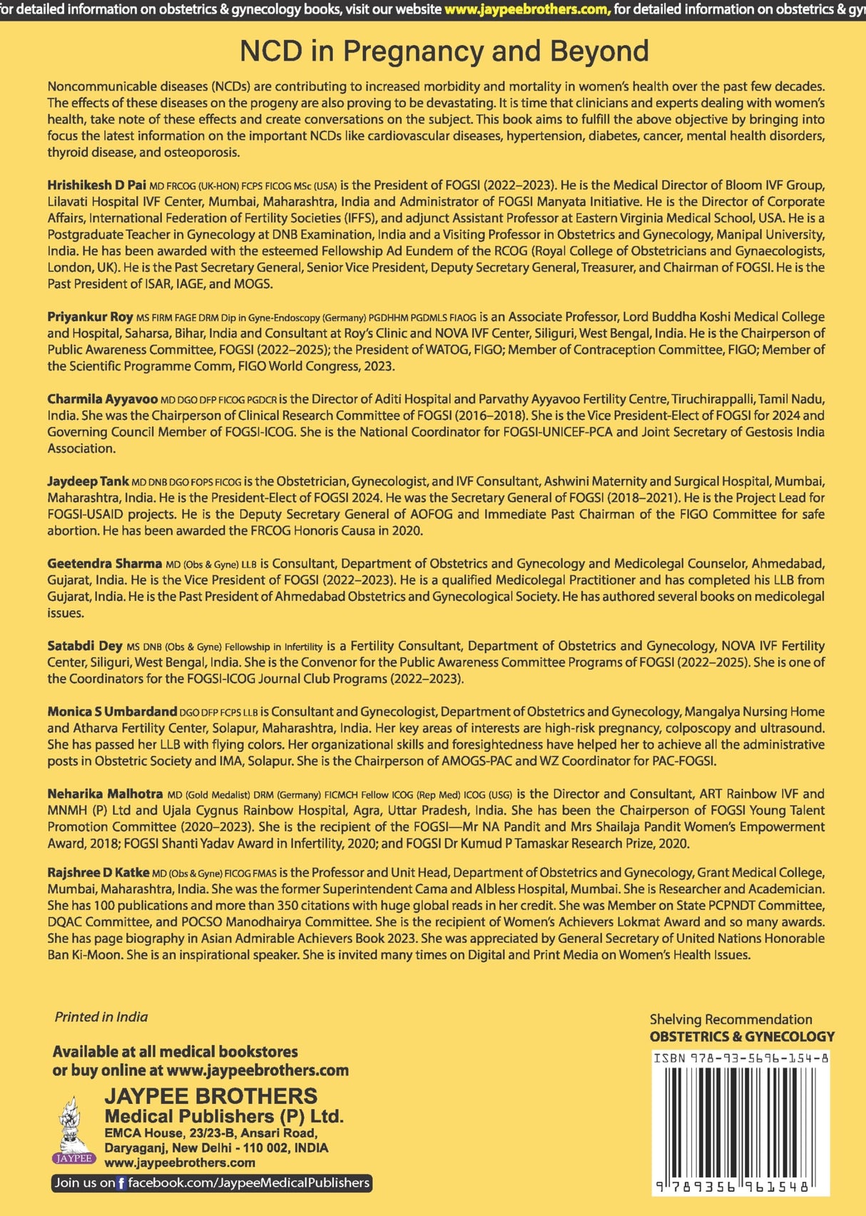 NCD in Pregnancy and Beyond