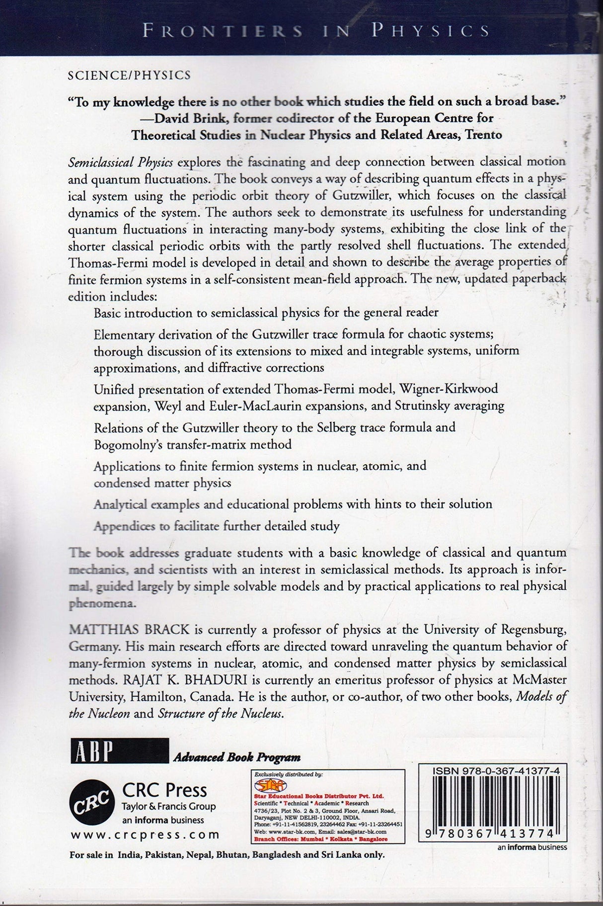 Semiclassical Physics - Retail Maharaj