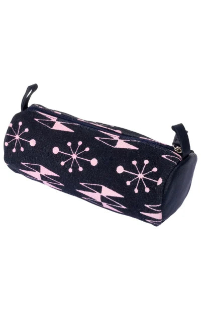 Printed Leather Canvas Pencil Pouch - Retail Maharaj