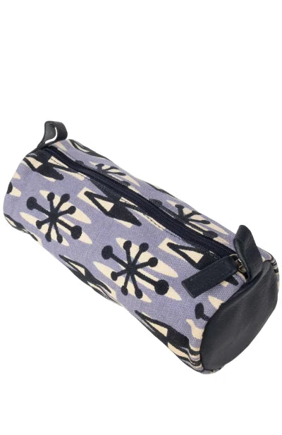 Printed Leather Canvas Pencil Pouch - Retail Maharaj