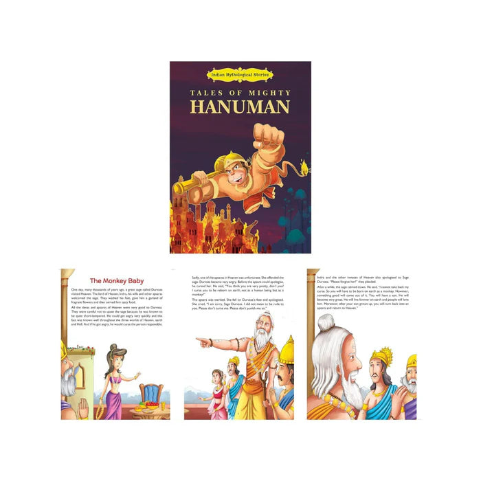Indian Mythological Stories for Kids- Set of 5 Books - Lord Rama, Shiva, Krishna, Ganesha & Hanuman (Illustrated) - Retail Maharaj