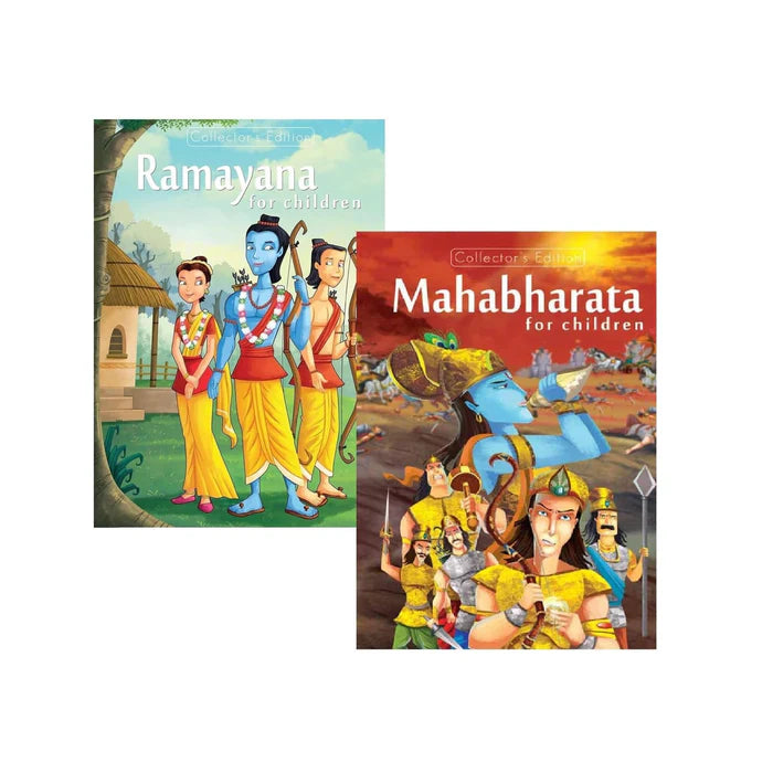 Pegasus Religious Books Set of 2- Ramayana & Mahabharata for Children - Retail Maharaj