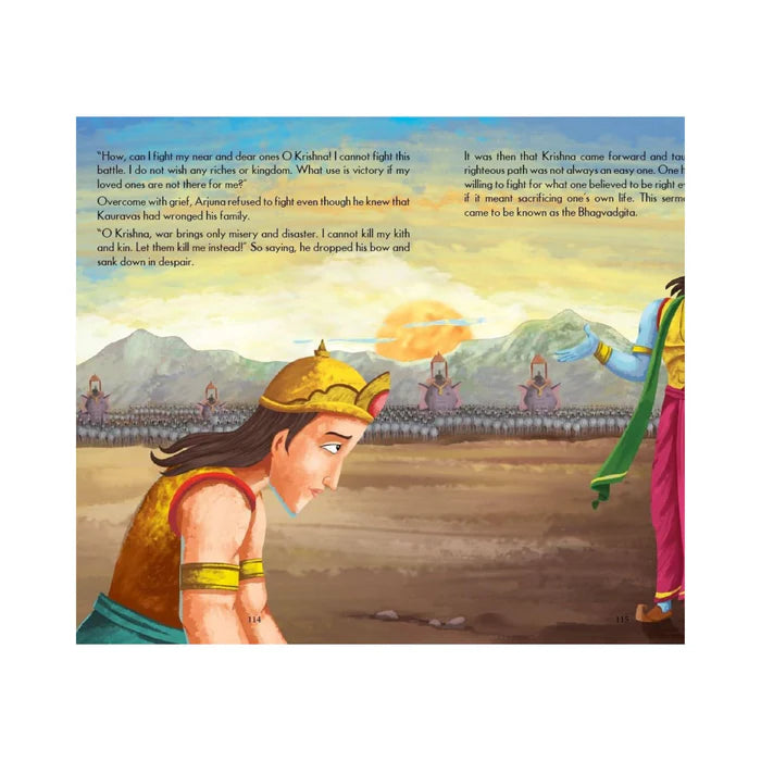 Pegasus Religious Books Set of 3- Shrimad Bhagavad Gita, Ramayana & Mahabharata for Children - Retail Maharaj