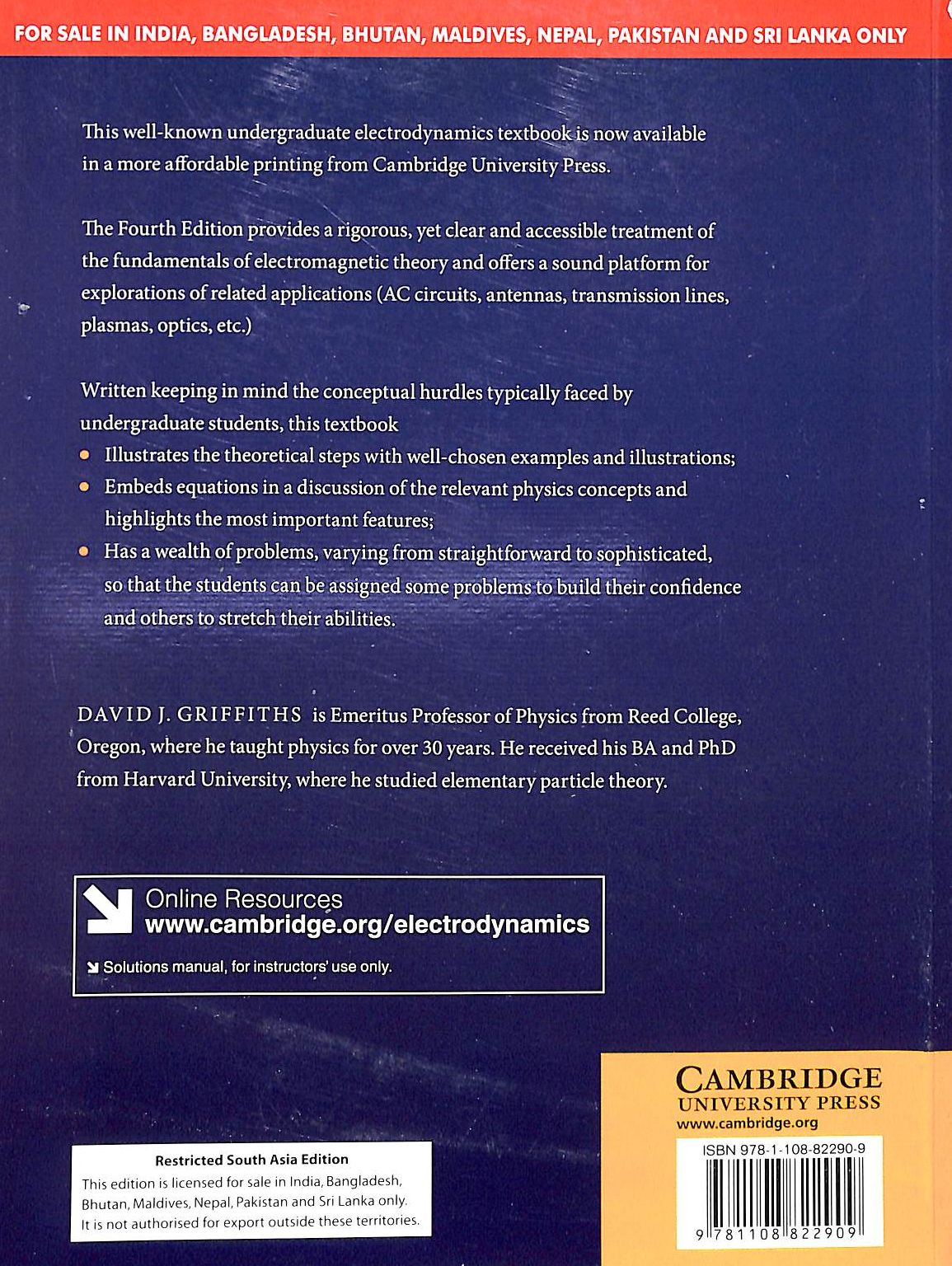 Introduction To Electrodynamics - Retail Maharaj