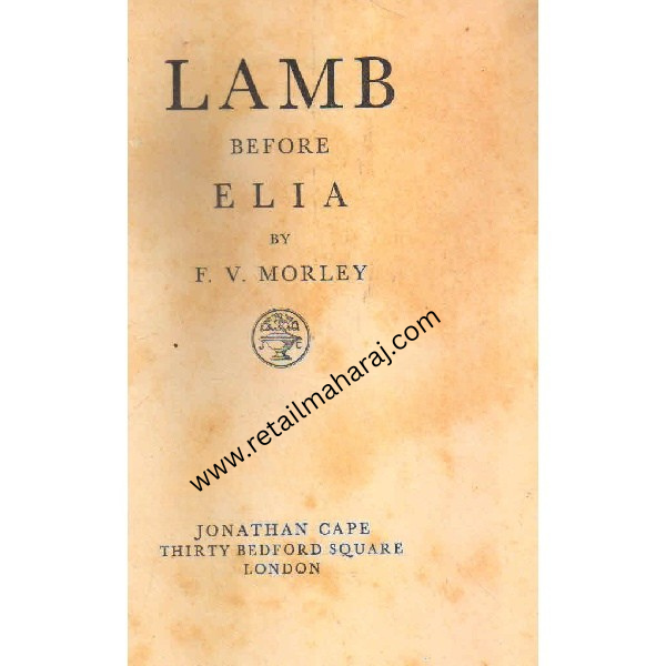 lamb before elia 1st edition - Retail Maharaj