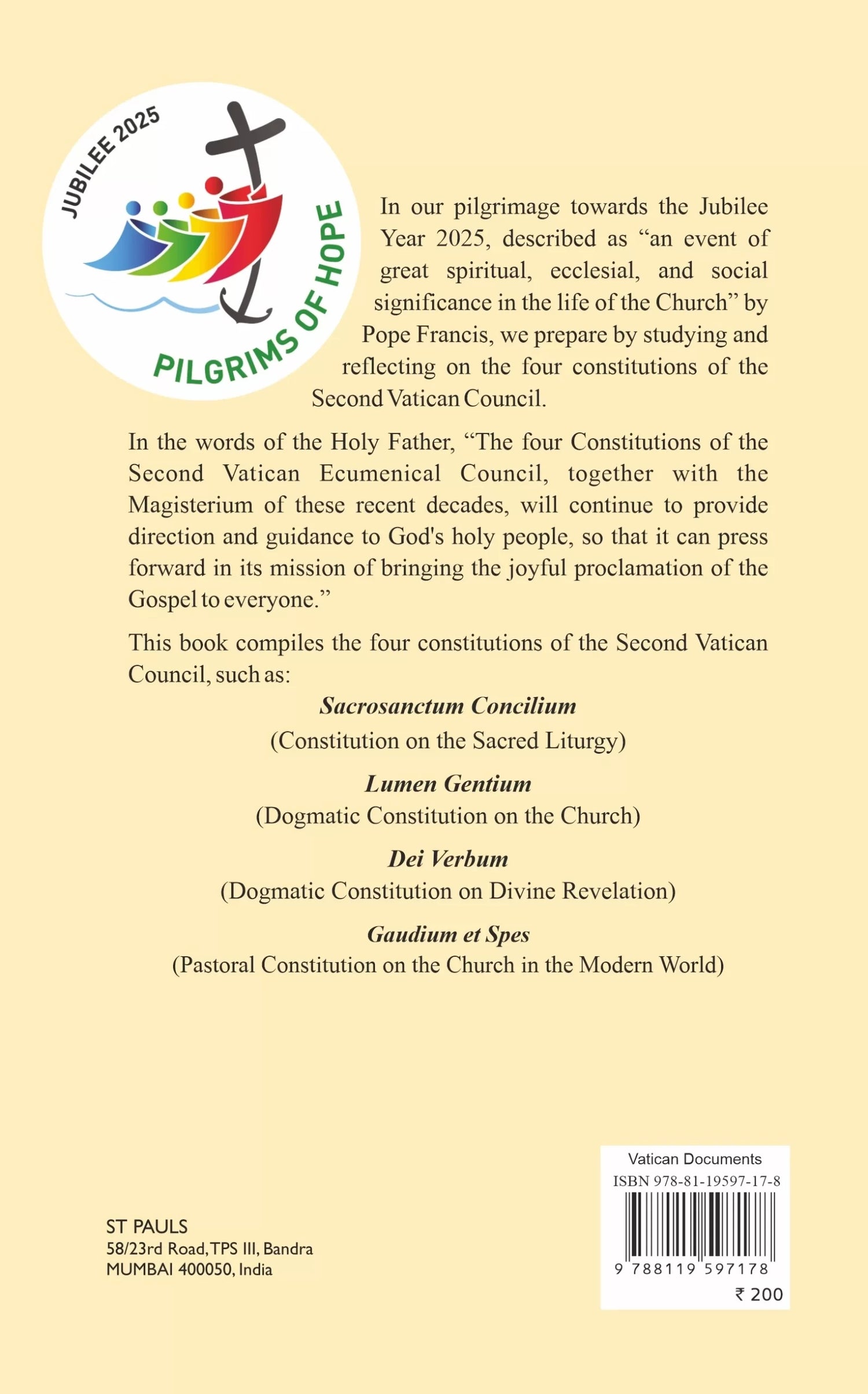 A Pilgrimage towards the Jubilee Year 2025 - Retail Maharaj