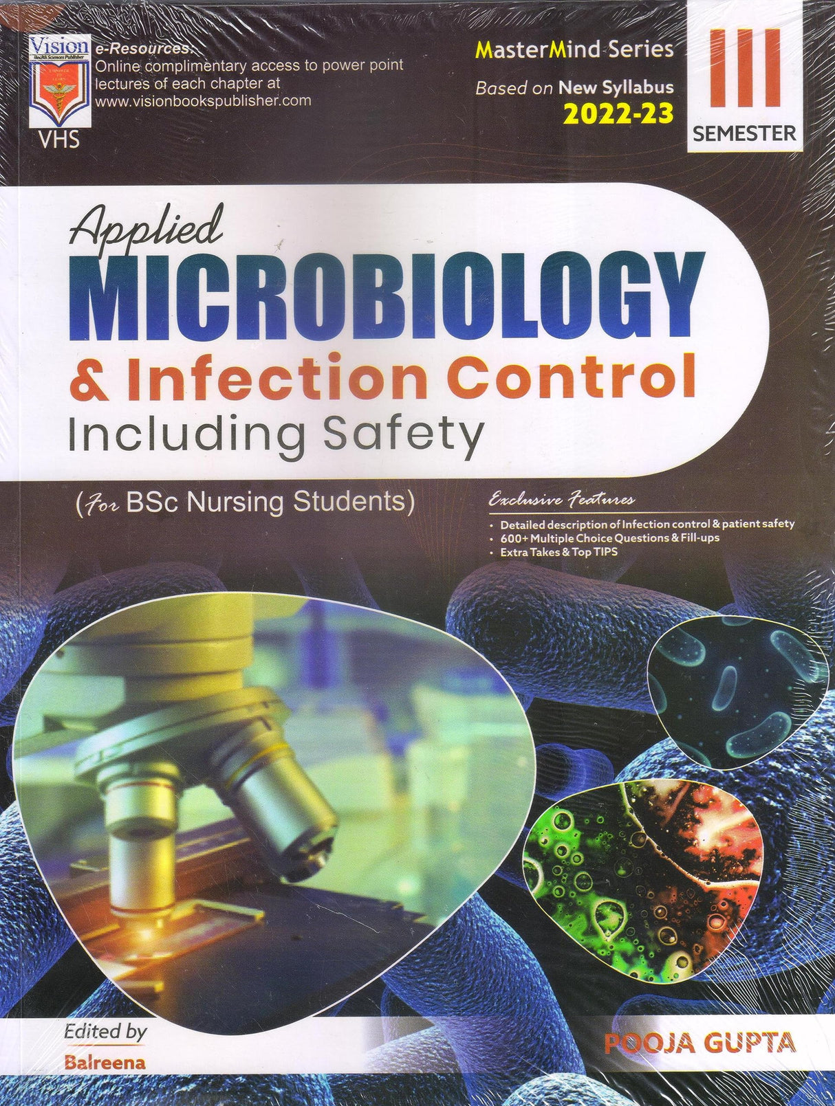 Applied Microbiology & Infection Control Including Safety For Bsc Nursing Students - Retail Maharaj