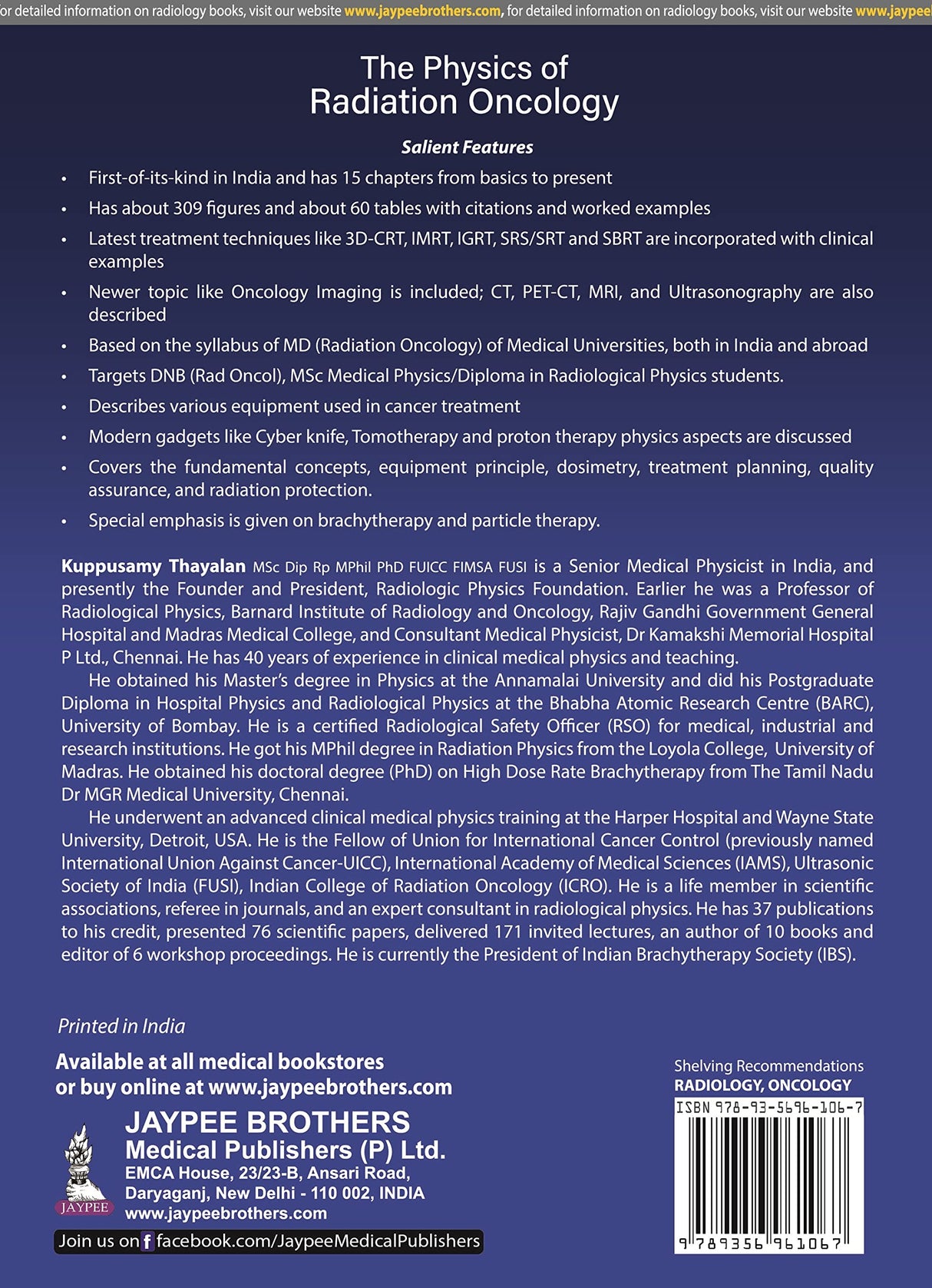 THE PHYSICS OF RADIATION ONCOLOGY