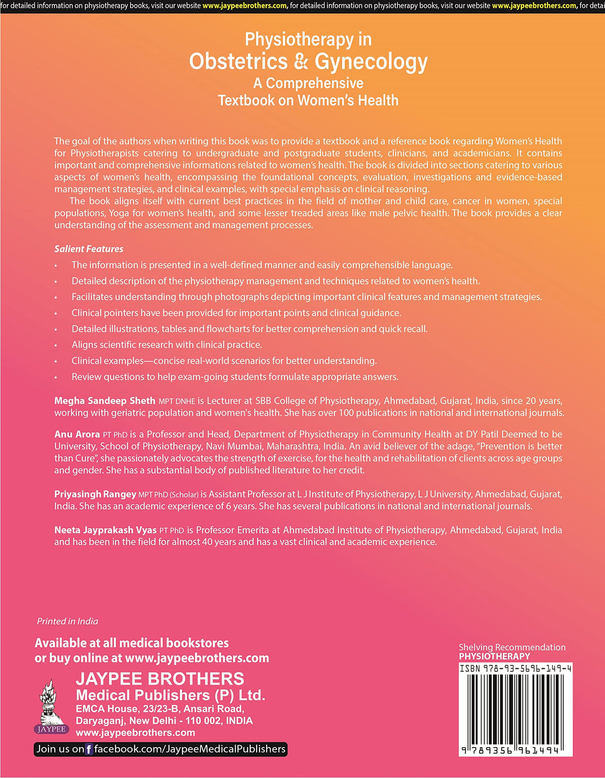 PHYSIOTHERAPY IN OBSTETRICS AND GYNAECOLOGY (A COMPREHENSIVE BOOK ON WOMEN’S HEALTH)