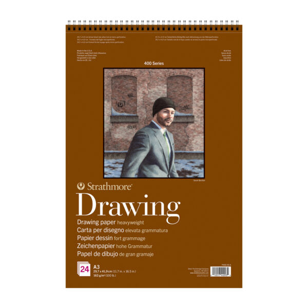 Strathmore 400 Series Heavyweight Drawing Pad 100 lb Cream Paper