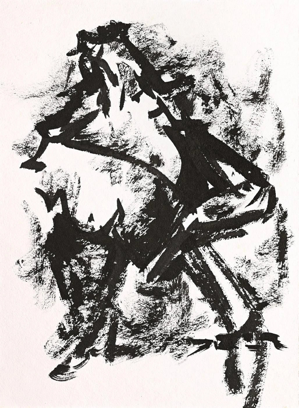 “Untitled 2022” – The Clone Within Series by Debajyoti Roy | Abstract Acrylic & Ink on Archival Paper - Retail Maharaj