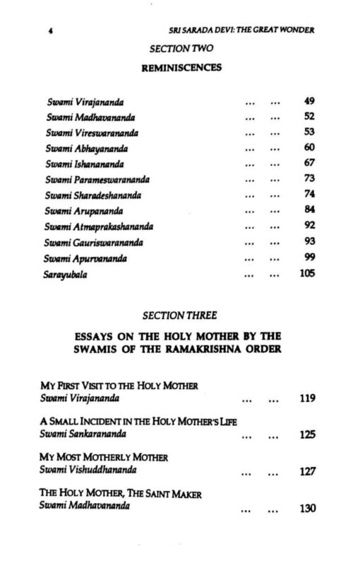 Sarada Devi: The Great Wonder - Retail Maharaj