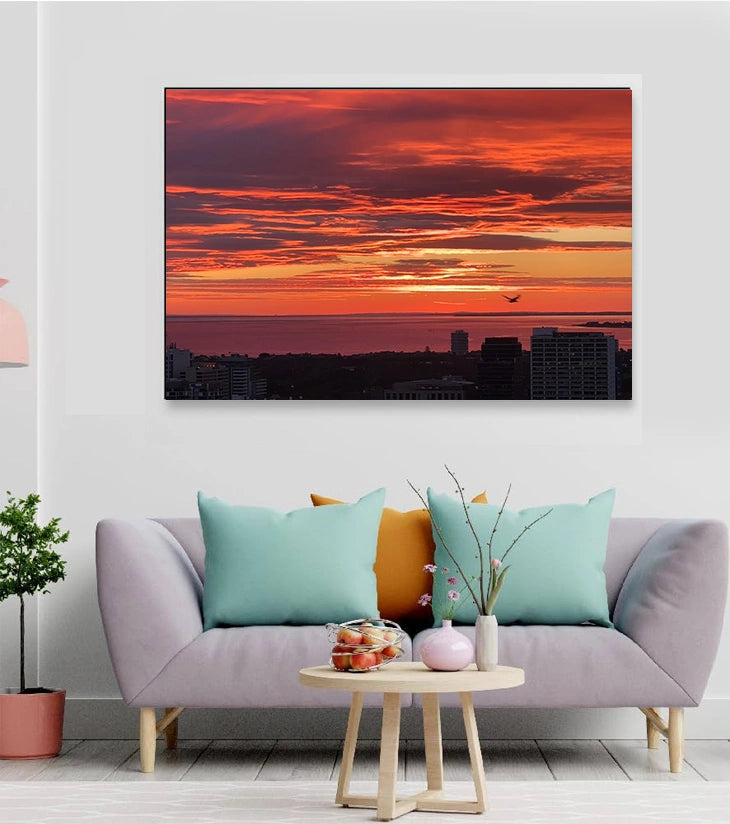 “Wings of Dusk – Melbourne Bay Sunset” by Ankita Sengupta - Retail Maharaj