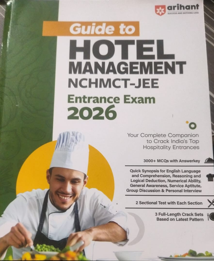 Arihant The Ultimate Guide for Hotel Management NCHMCT - JEE Entrance Exam 2025 - Retail Maharaj