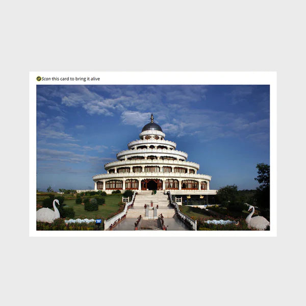 Augmented Reality Post Cards (Set of Five) – Experience the Art of Living Ashram in AR - Retail Maharaj