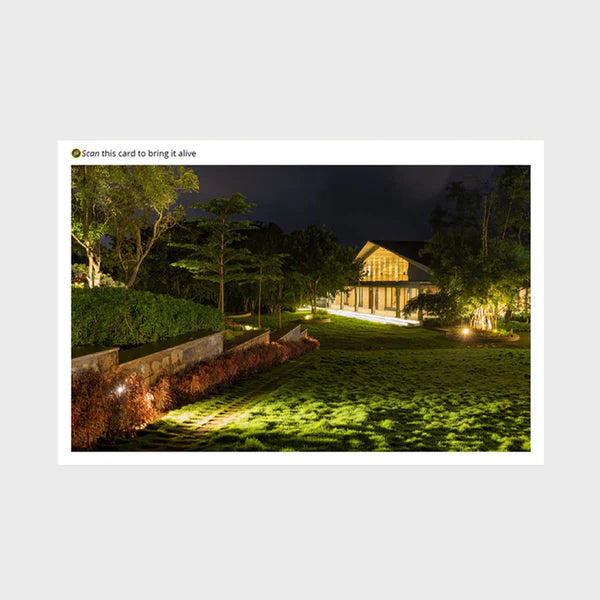 Augmented Reality Post Cards (Set of Five) – Experience the Art of Living Ashram in AR - Retail Maharaj