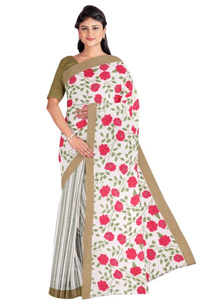 Begumpuri Printed Cotton Saree - Retail Maharaj