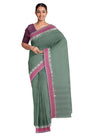 Santipuri Cotton Saree – Teal - Retail Maharaj