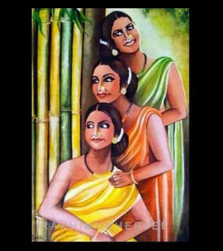 Bamboo Whispers – Handcrafted Acrylic Painting on Canvas by Rakhi Mukherjee - Retail Maharaj