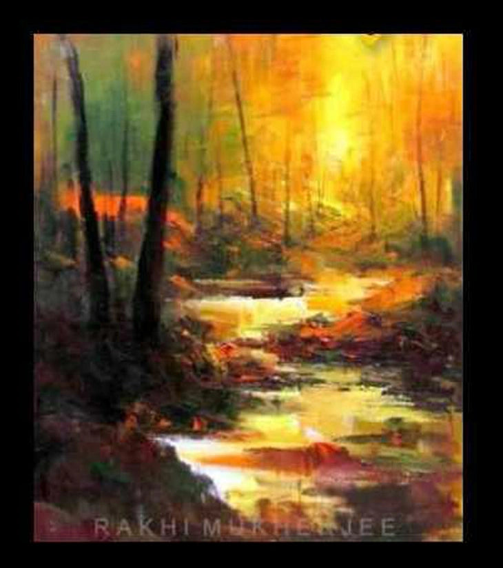 Hymne to the Sea – Handcrafted Acrylic Painting on Canvas - Retail Maharaj