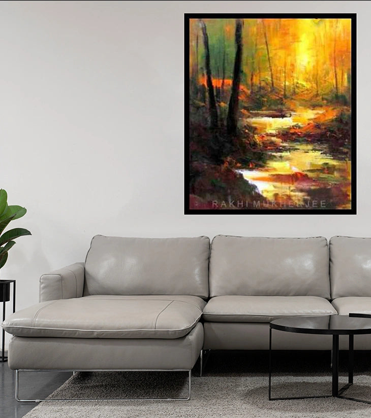 Hymne to the Sea – Handcrafted Acrylic Painting on Canvas - Retail Maharaj