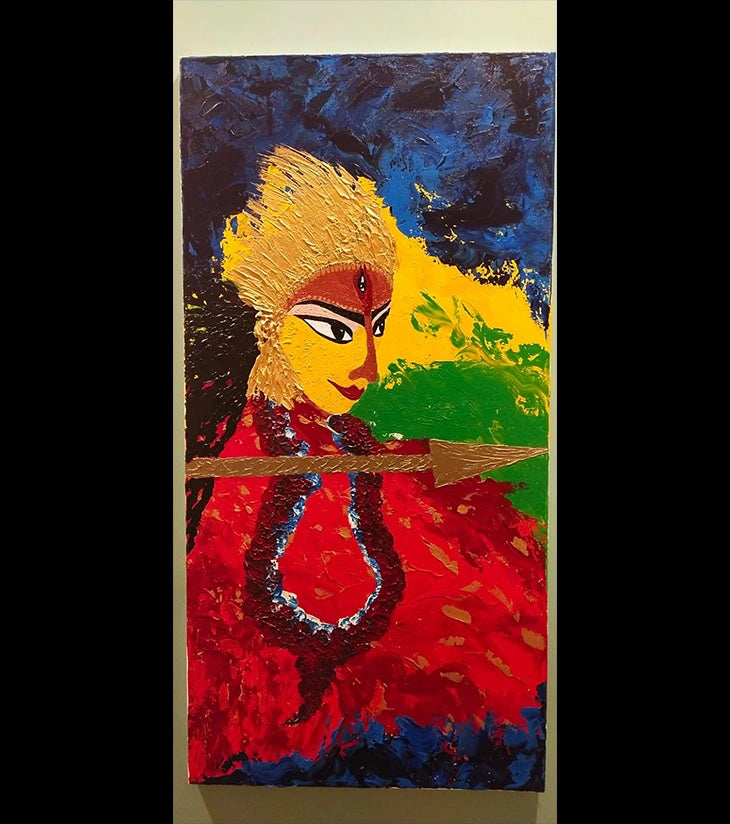 Urga – Acrylic Canvas Art by Samhita Bhowmik | Abstract Expressionism | Framed Artwork - Retail Maharaj