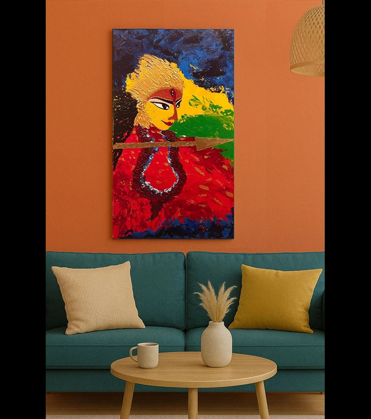 Urga – Acrylic Canvas Art by Samhita Bhowmik | Abstract Expressionism | Framed Artwork - Retail Maharaj